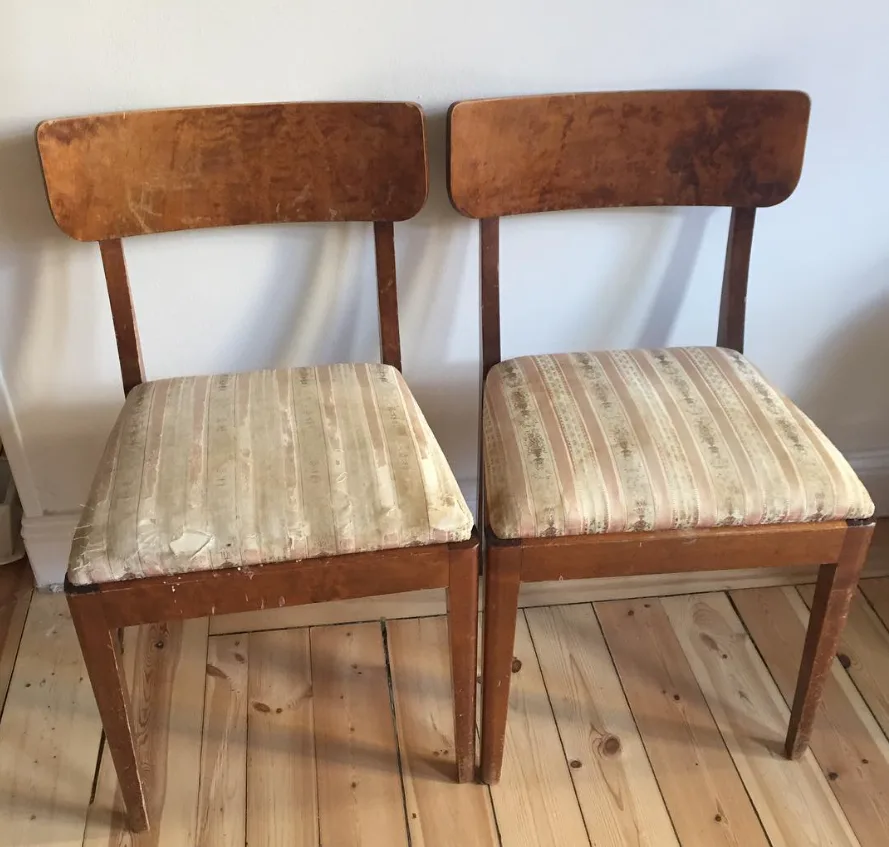 Stolar före och efter styling – före