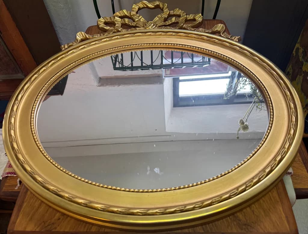 Oval spegel , 18-1900 tal
