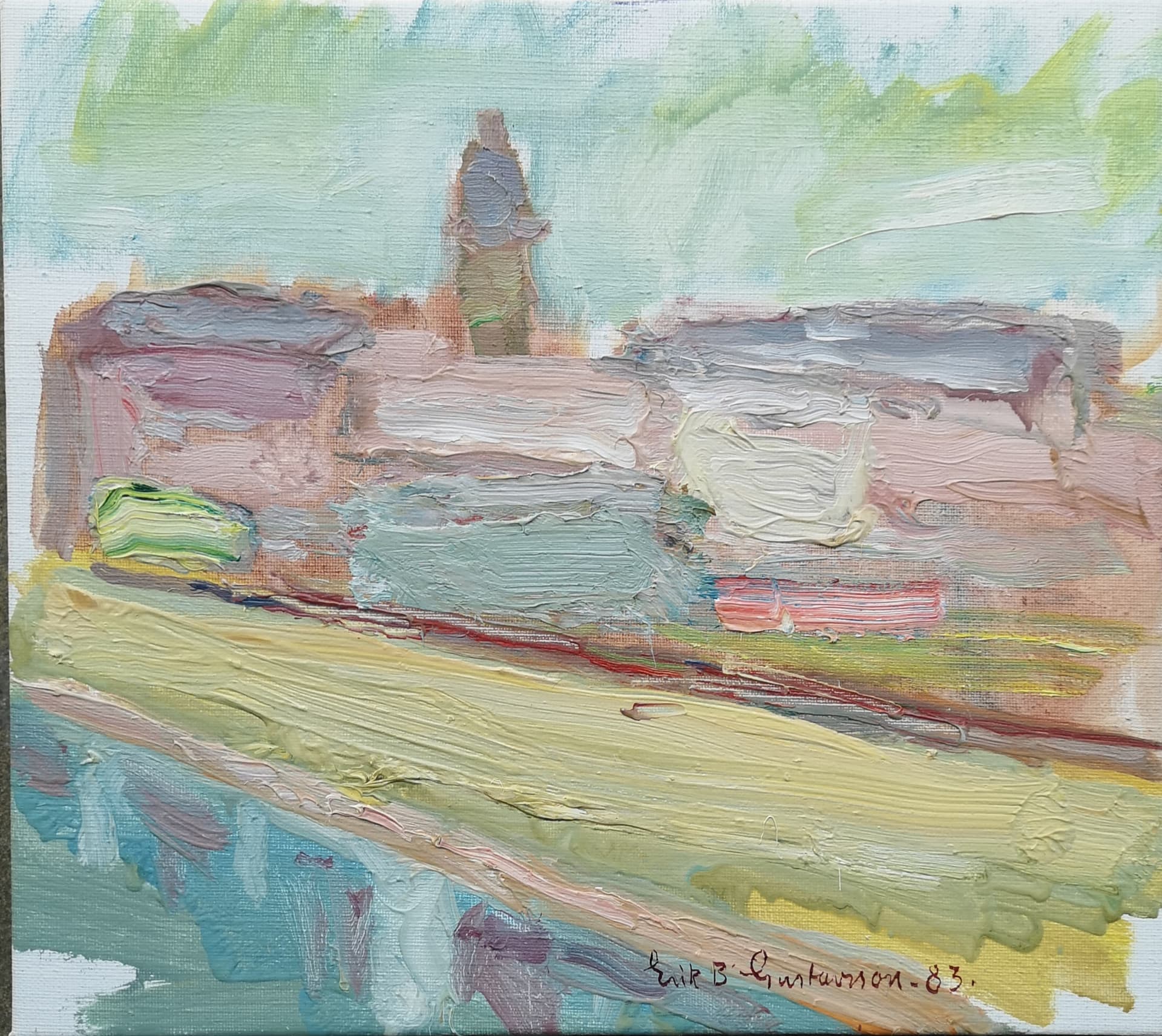 Erik B Gustavsson, Olja på duk, Stockholmsmotiv