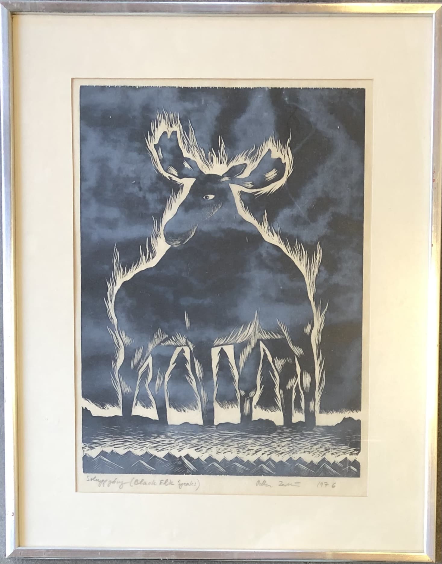 Petter Zennström, Grafiskt blad, "Black Elk Speaks"
