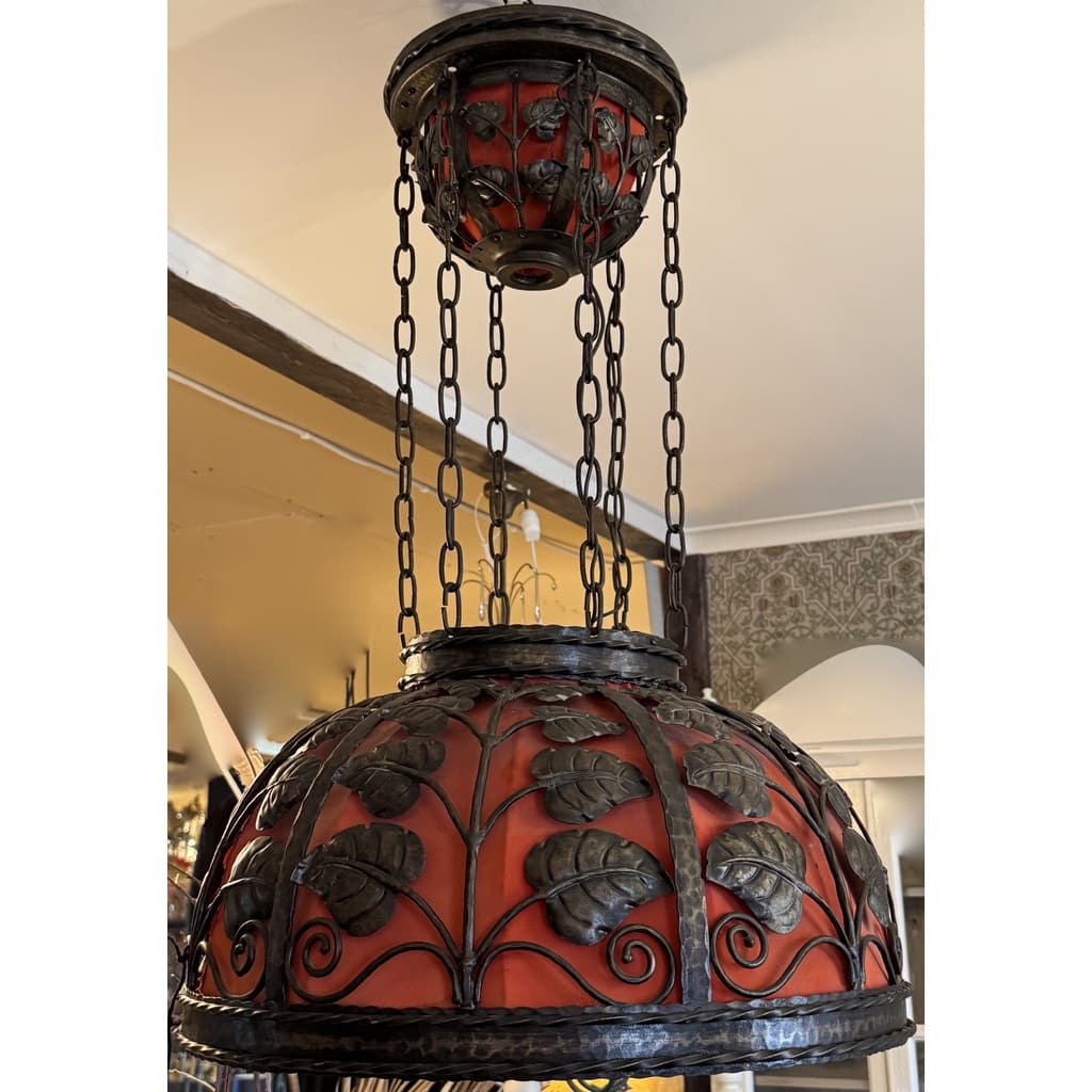 Läcker taklampa, Jugend, 4 ljuspunkter