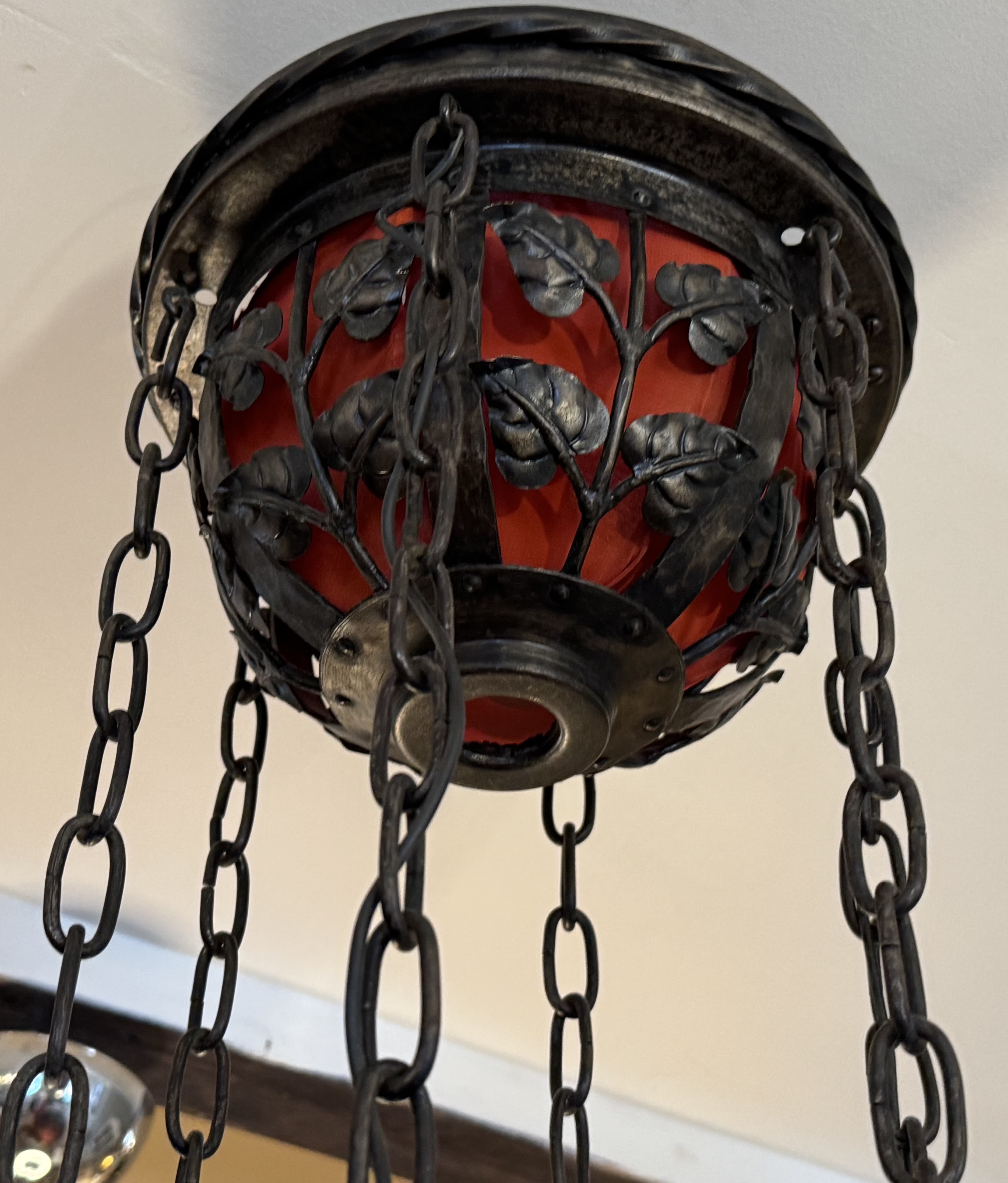 Läcker taklampa, Jugend, 4 ljuspunkter