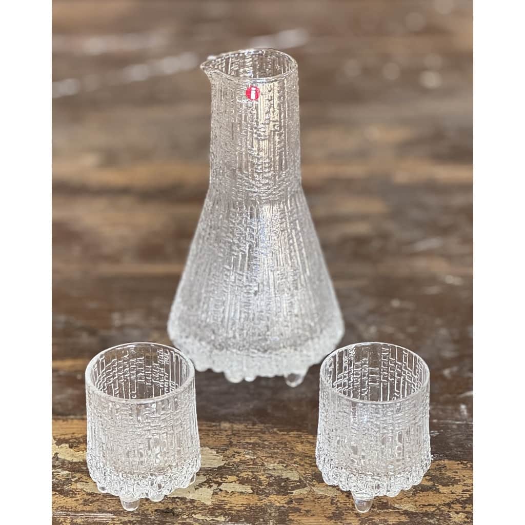 Vacker karaff med 2 glas, iittala – begagnad glas hos ReFurn Lidingö