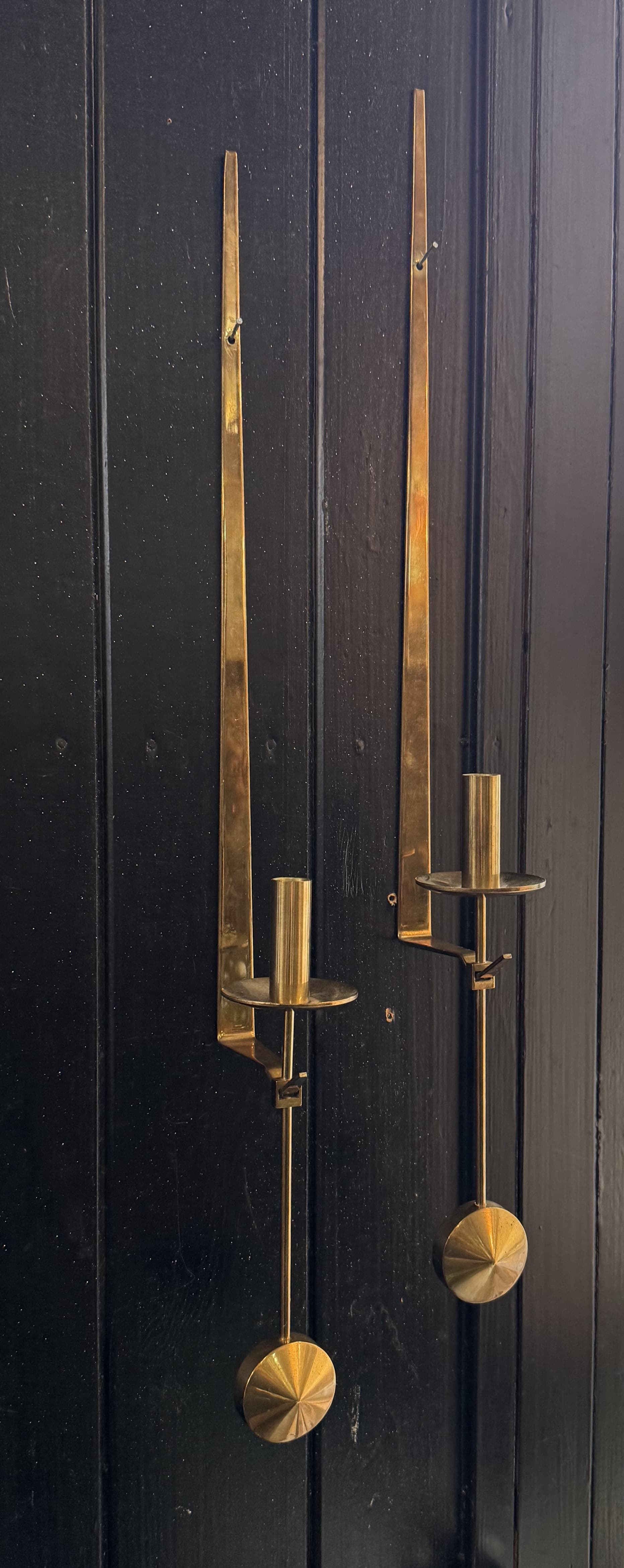 Ett par vackra lampetter ”pendel” Pierre Forsell Skultuna