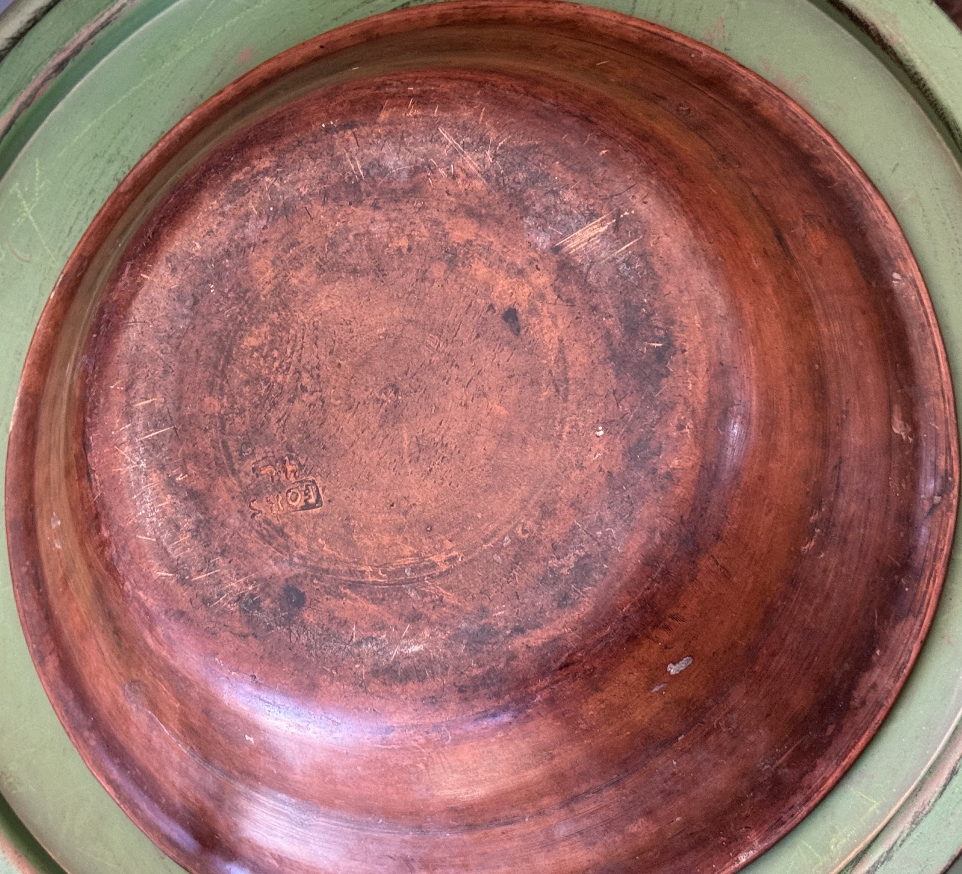 Vacker skål, lergods 1800 tal