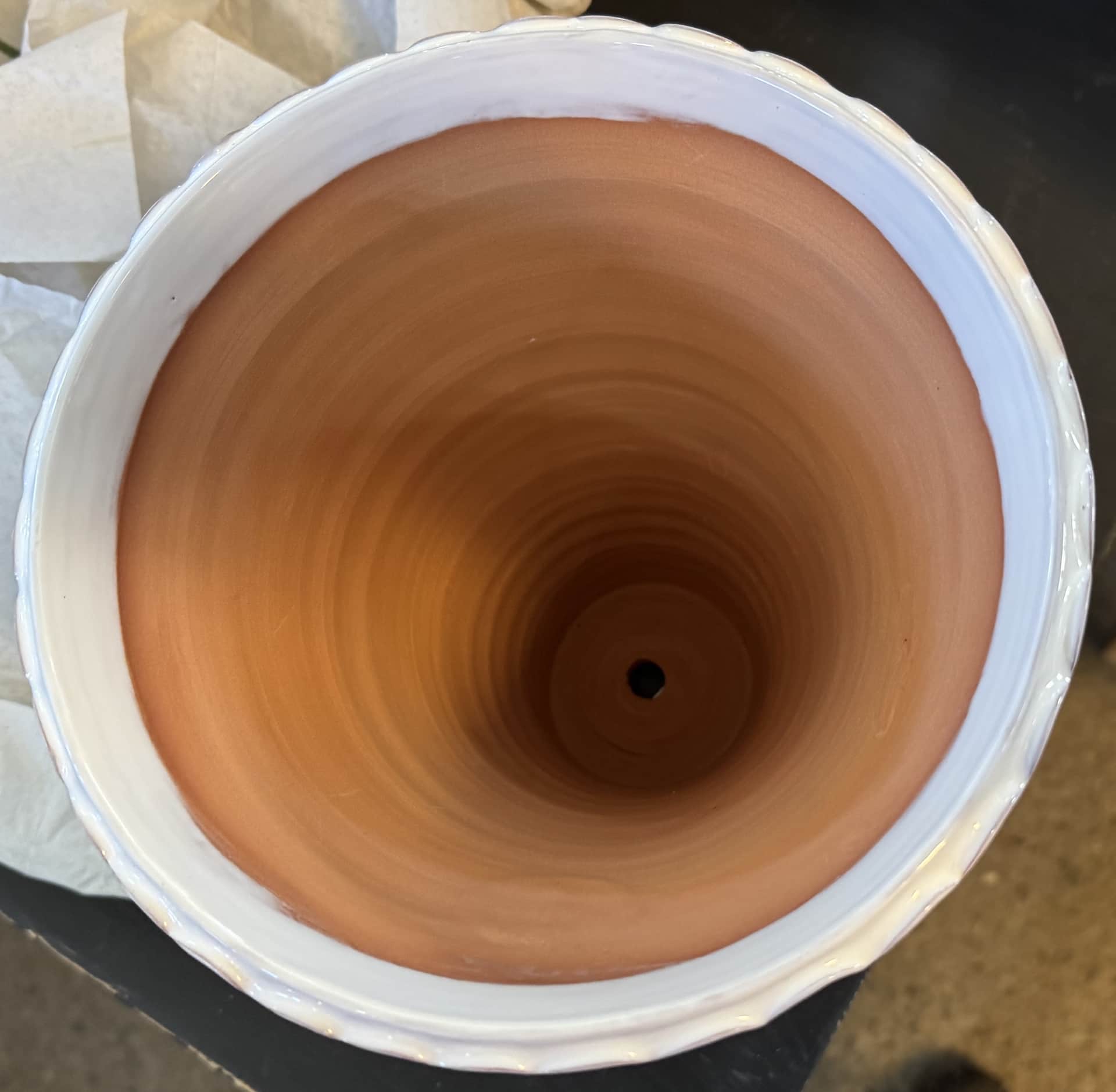 Krukor från Sturehofs krukmakeri, raka vita nr 5